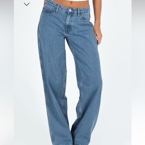 Mary Anne mid rise relaxed jeans mid wash denim